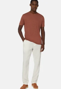 T-Shirt in Stretch Linen Jersey|Boggi Milano Best