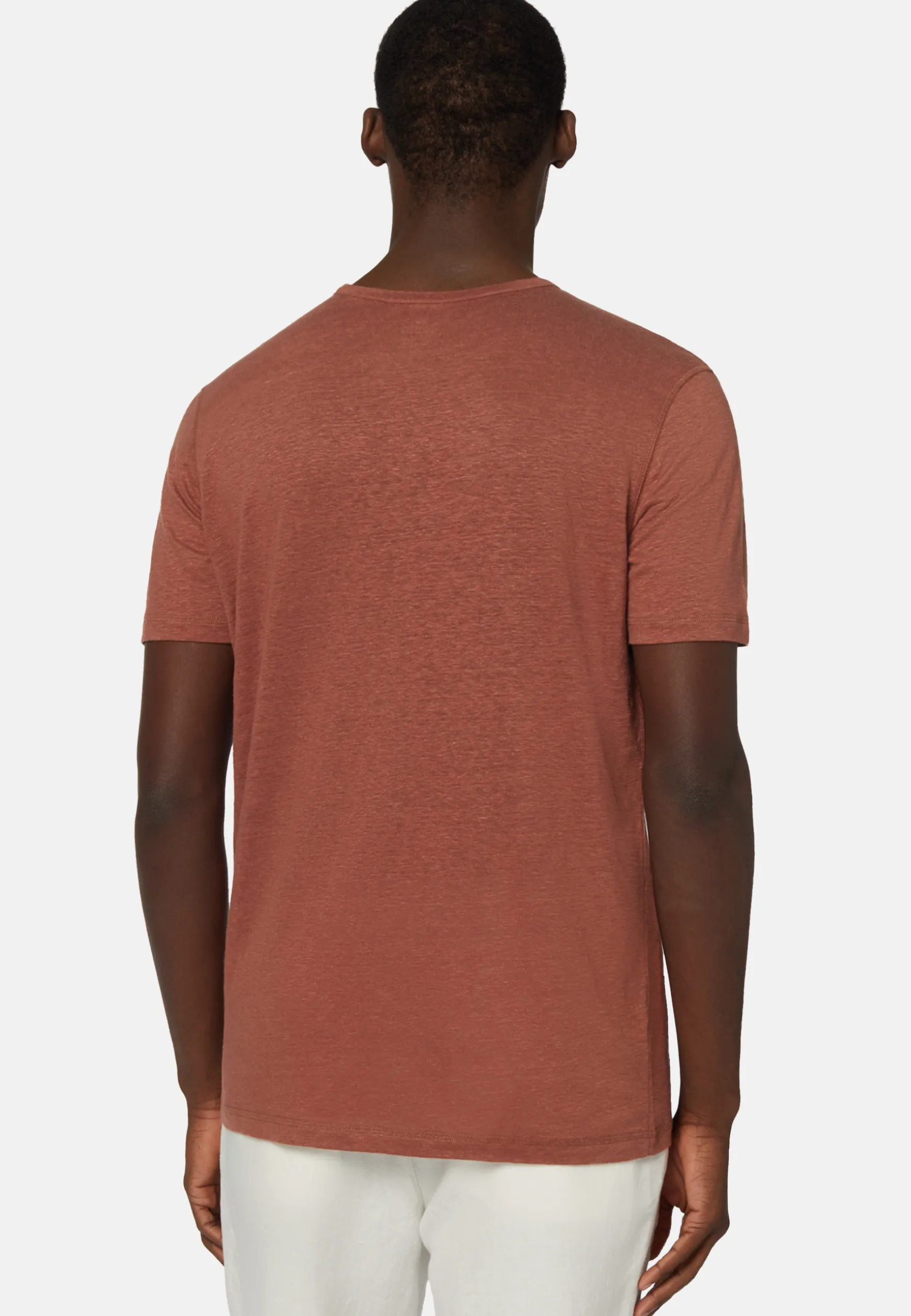 T-Shirt in Stretch Linen Jersey|Boggi Milano Best