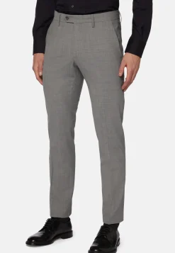 Washable Wool Stretch Pants|Boggi Milano Clearance