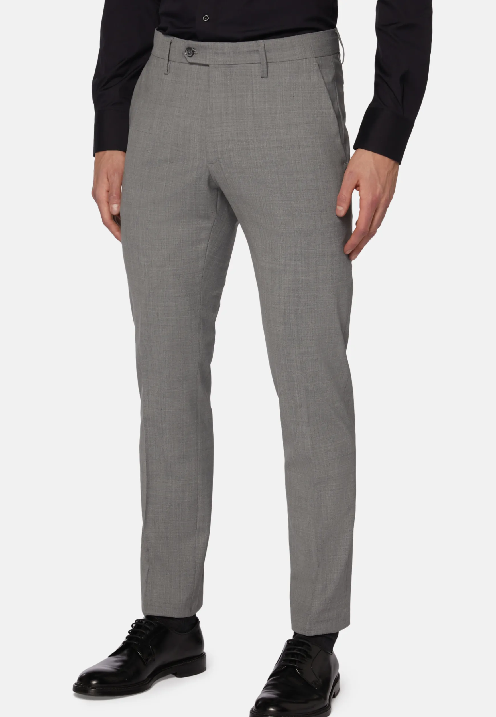 Washable Wool Stretch Pants|Boggi Milano Clearance