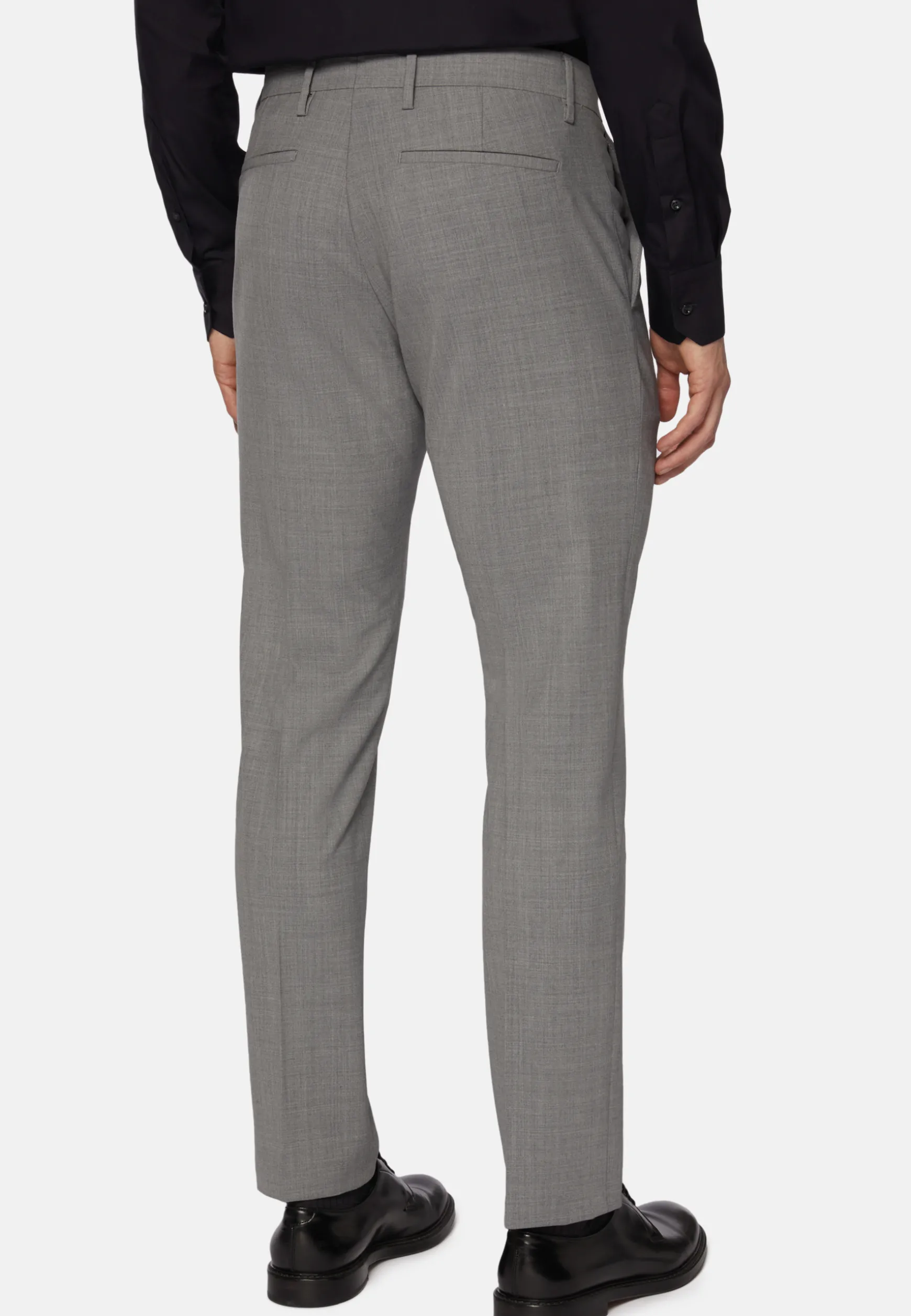 Washable Wool Stretch Pants|Boggi Milano Clearance