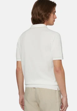 Cotton Crepe Knit Polo Shirt|Boggi Milano Clearance
