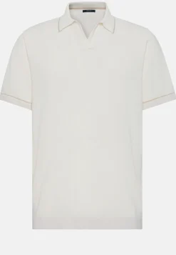 Cotton Crepe Knit Polo Shirt|Boggi Milano Clearance
