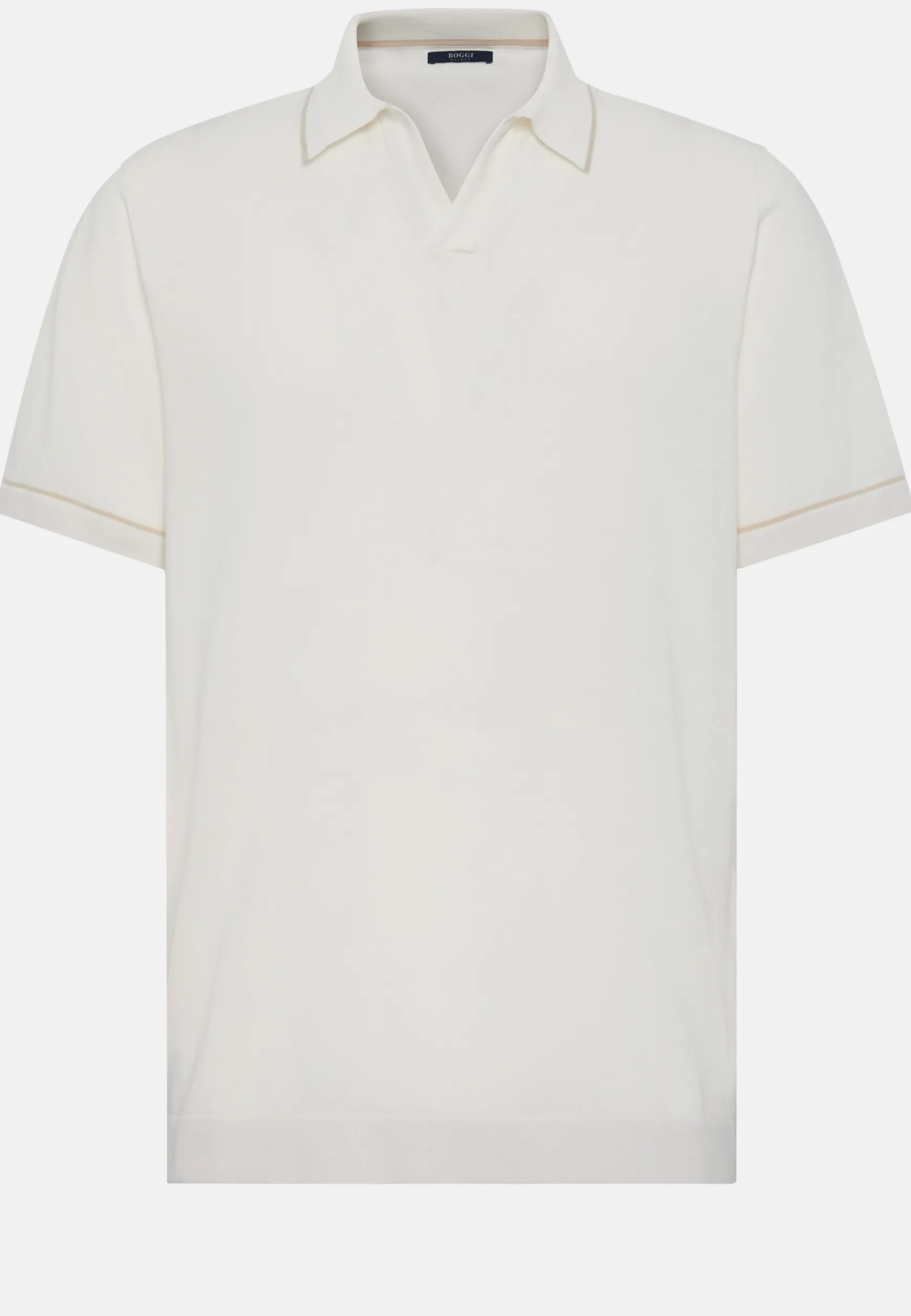 Cotton Crepe Knit Polo Shirt|Boggi Milano Clearance