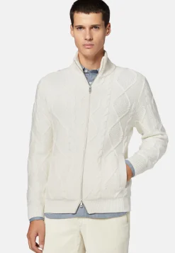Full-Zip Jumper in Merino Wool|Boggi Milano Best Sale