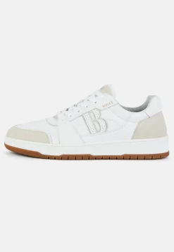 Leather Trainers With Large Logo|Boggi Milano Flash Sale