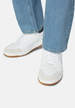 Leather Trainers With Large Logo|Boggi Milano Flash Sale