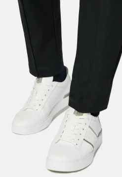 Leather Trainers With Logo|Boggi Milano Hot