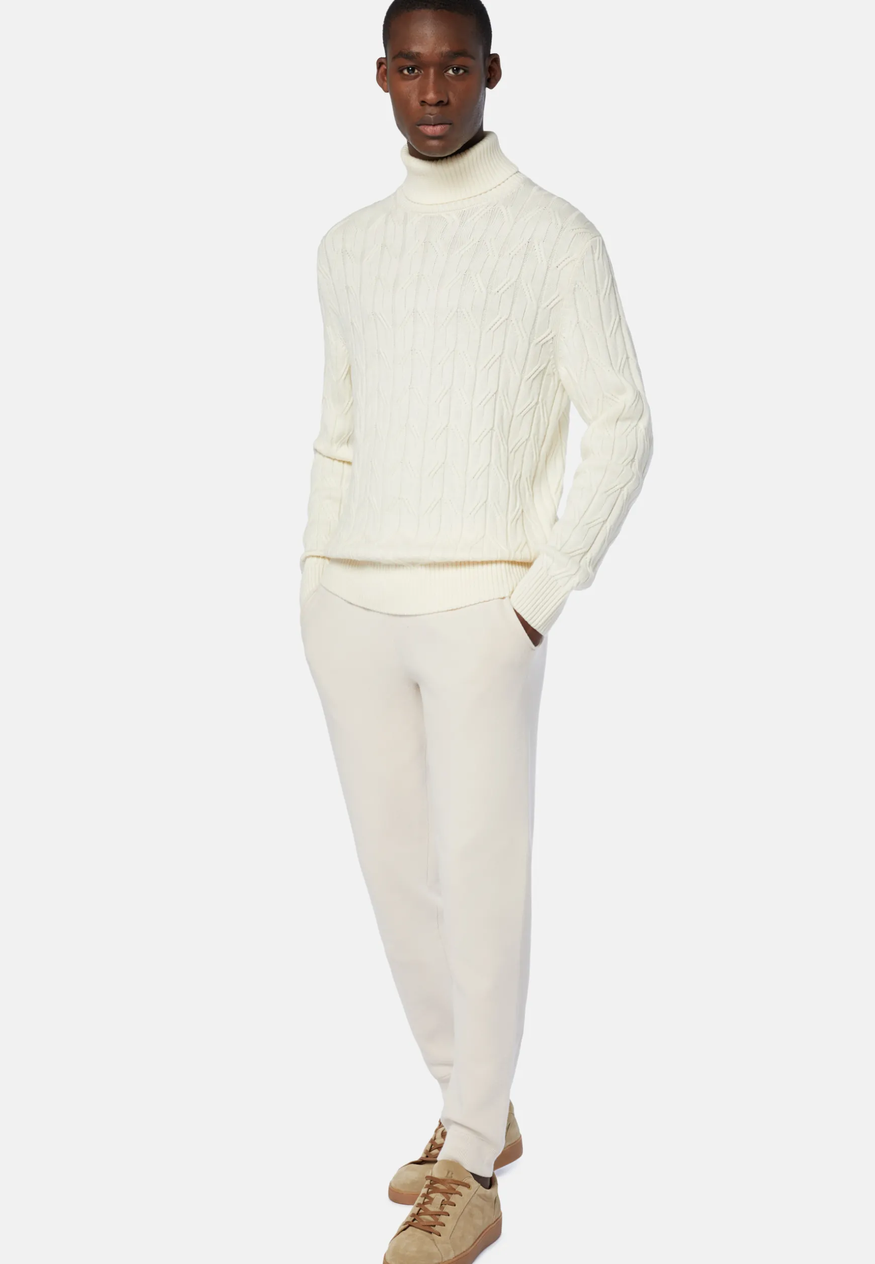 Merino Wool Polo Neck Pullover|Boggi Milano Fashion
