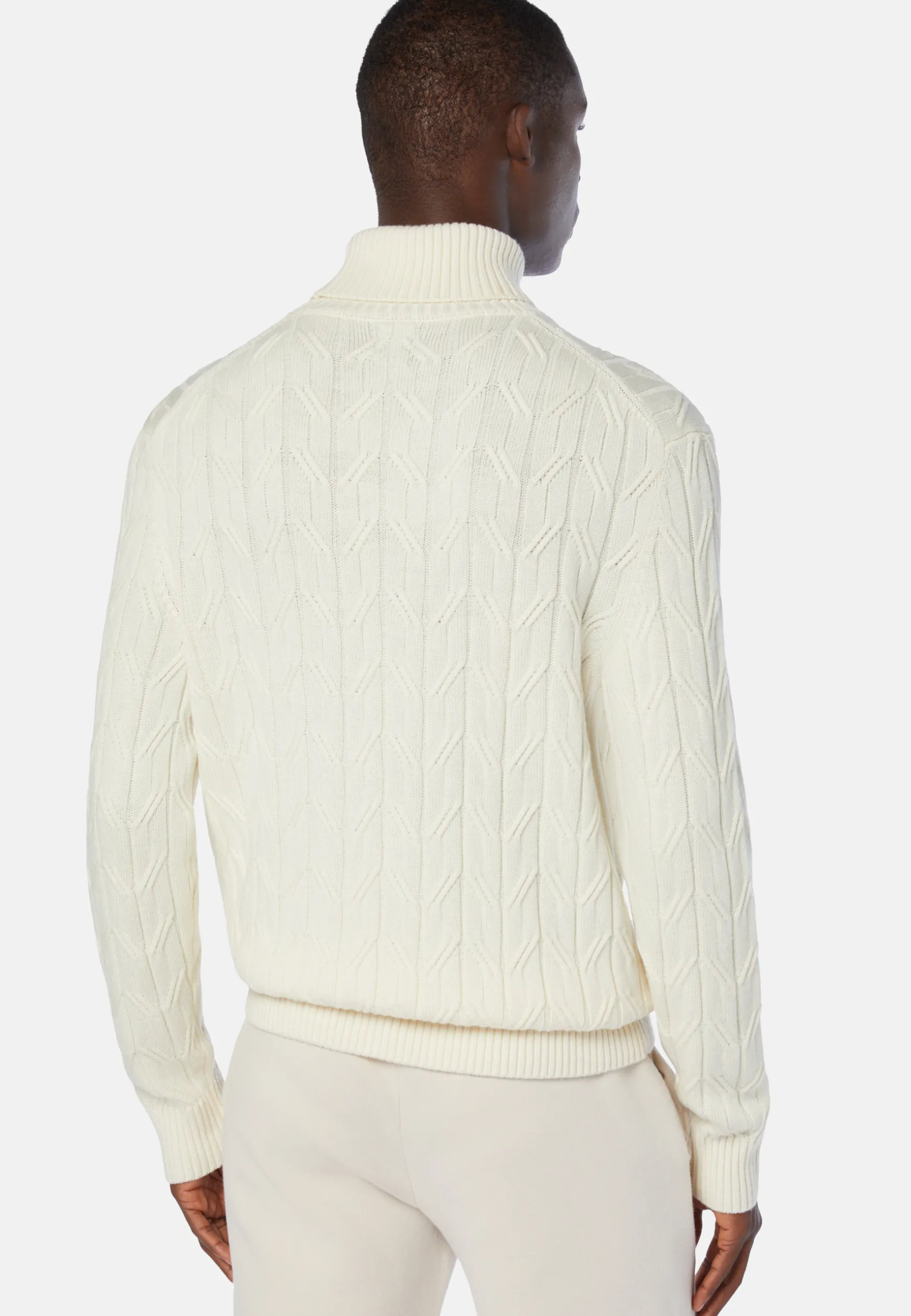 Merino Wool Polo Neck Pullover|Boggi Milano Fashion