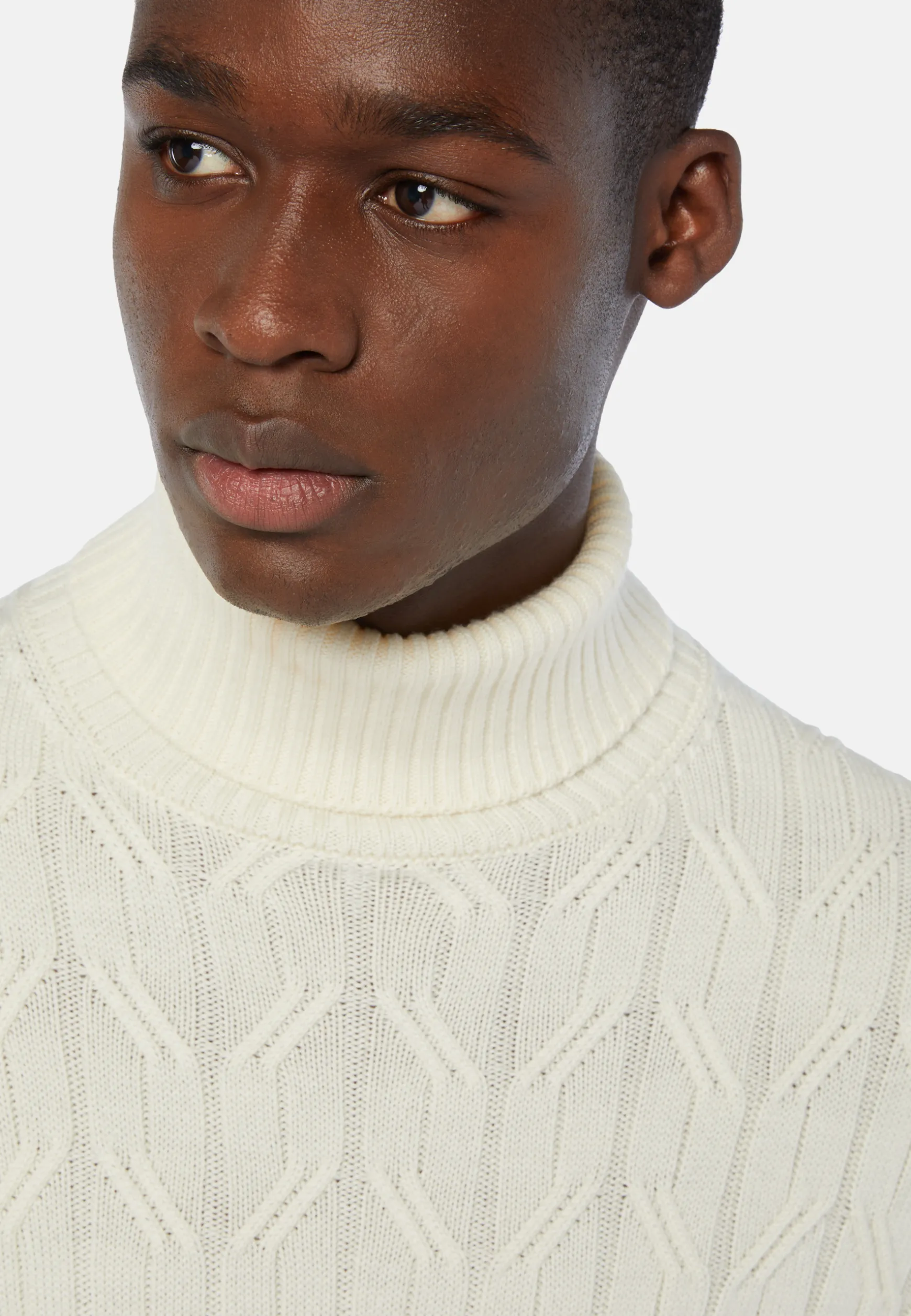 Merino Wool Polo Neck Pullover|Boggi Milano Fashion