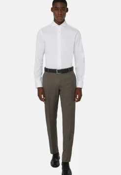 Stretch Cotton/Nylon Shirt Slim|Boggi Milano Cheap