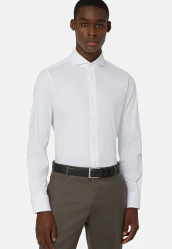 Stretch Cotton/Nylon Shirt Slim|Boggi Milano Cheap