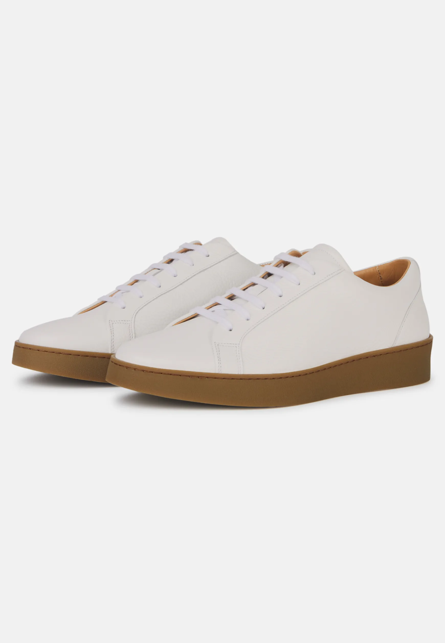 Tumbled Leather Trainers|Boggi Milano Cheap