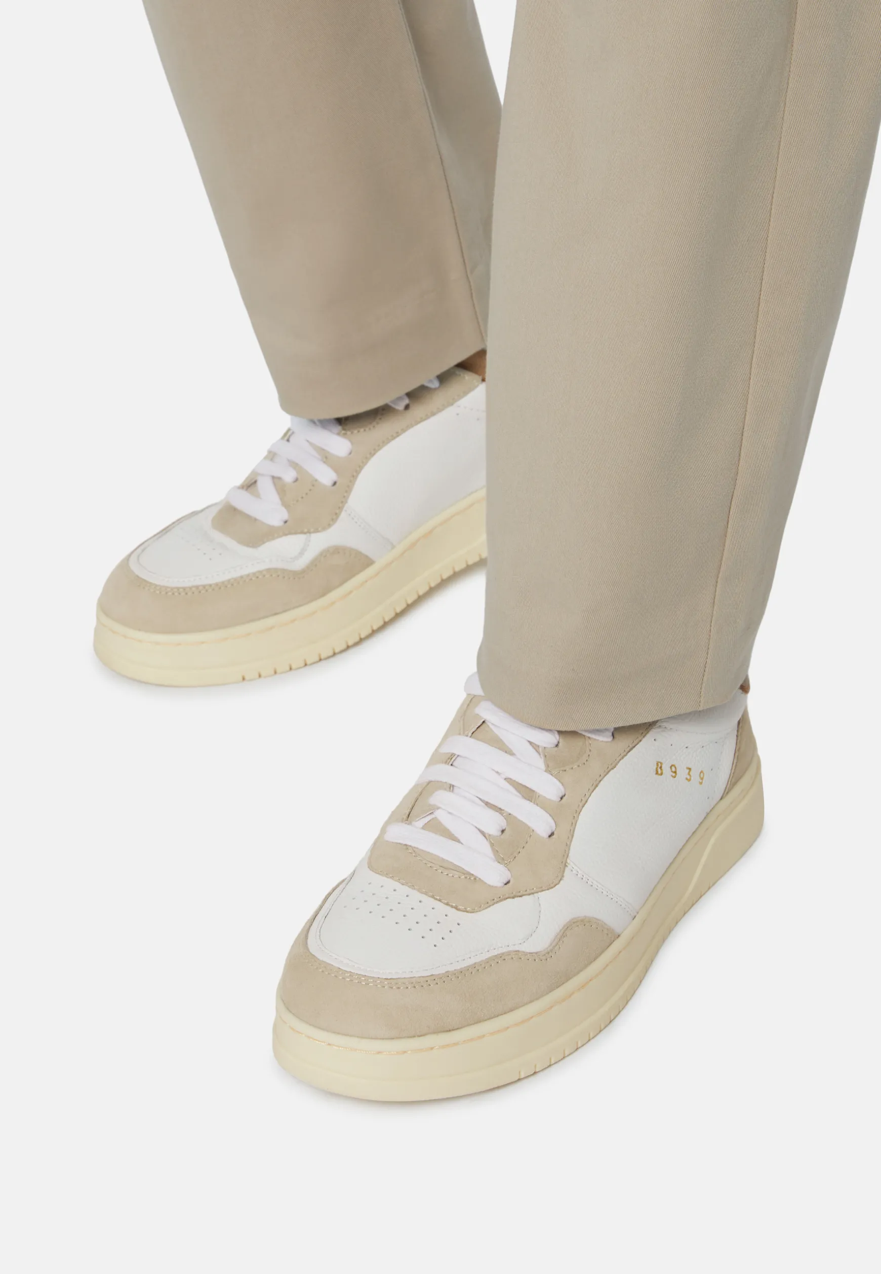 Tumbled Leather Trainers|Boggi Milano Best