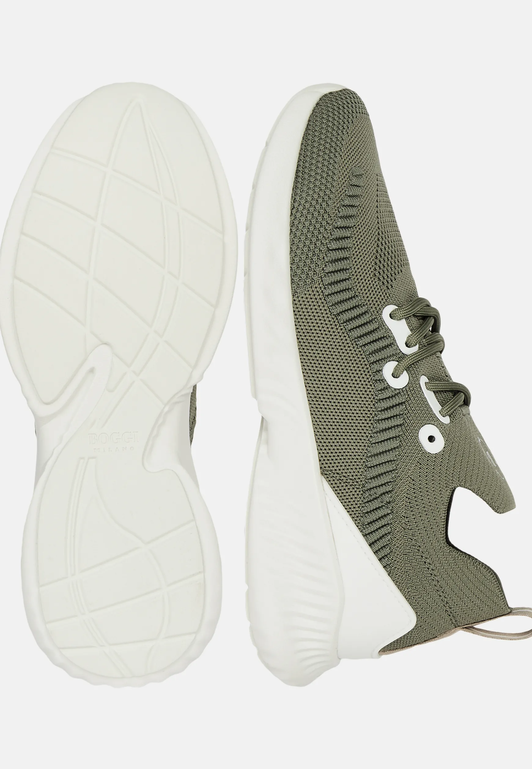 Willow Trainers in Green Recycled Yarn|Boggi Milano Discount