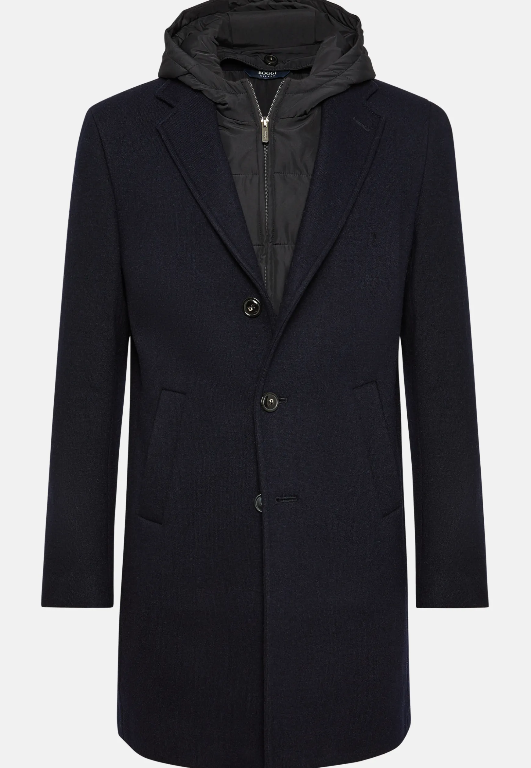 Wool Jersey Coat with Gilet|Boggi Milano Sale