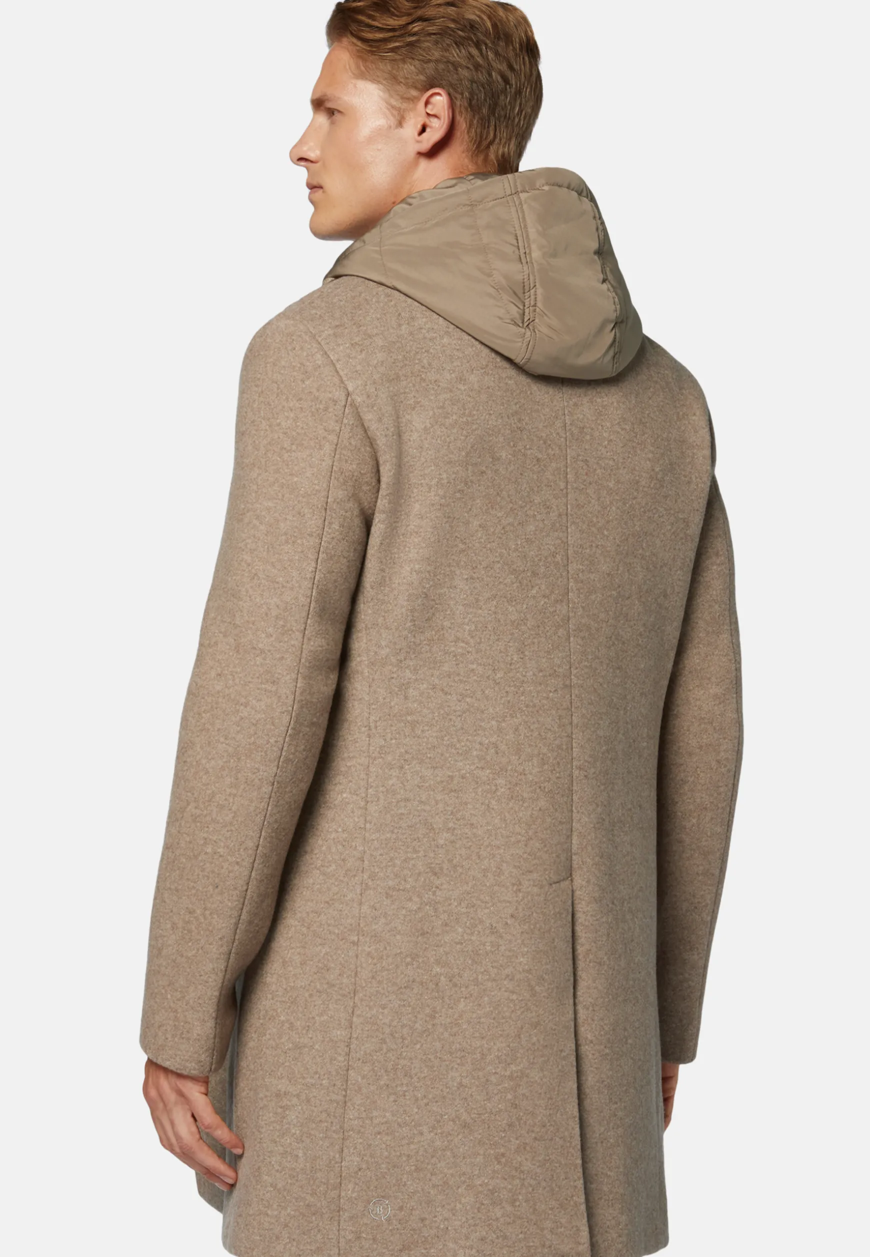 Wool Jersey Coat with Gilet|Boggi Milano Flash Sale