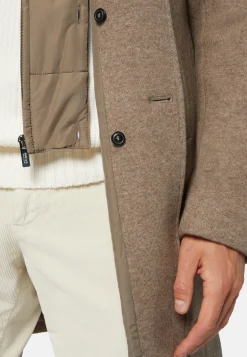 Wool Jersey Coat with Gilet|Boggi Milano Flash Sale