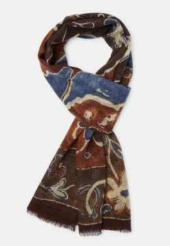 Wool Scarf With Fancy Printed Pattern|Boggi Milano Online