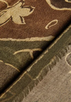 Wool Scarf With Fancy Printed Pattern|Boggi Milano Shop