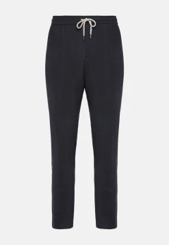Wool Stretch Coulisse Pants|Boggi Milano Discount