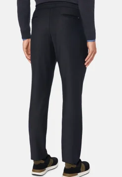 Wool Stretch Coulisse Pants|Boggi Milano Discount