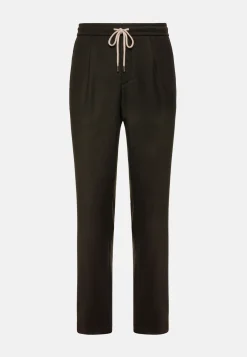 Wool Stretch Coulisse Pants|Boggi Milano Shop
