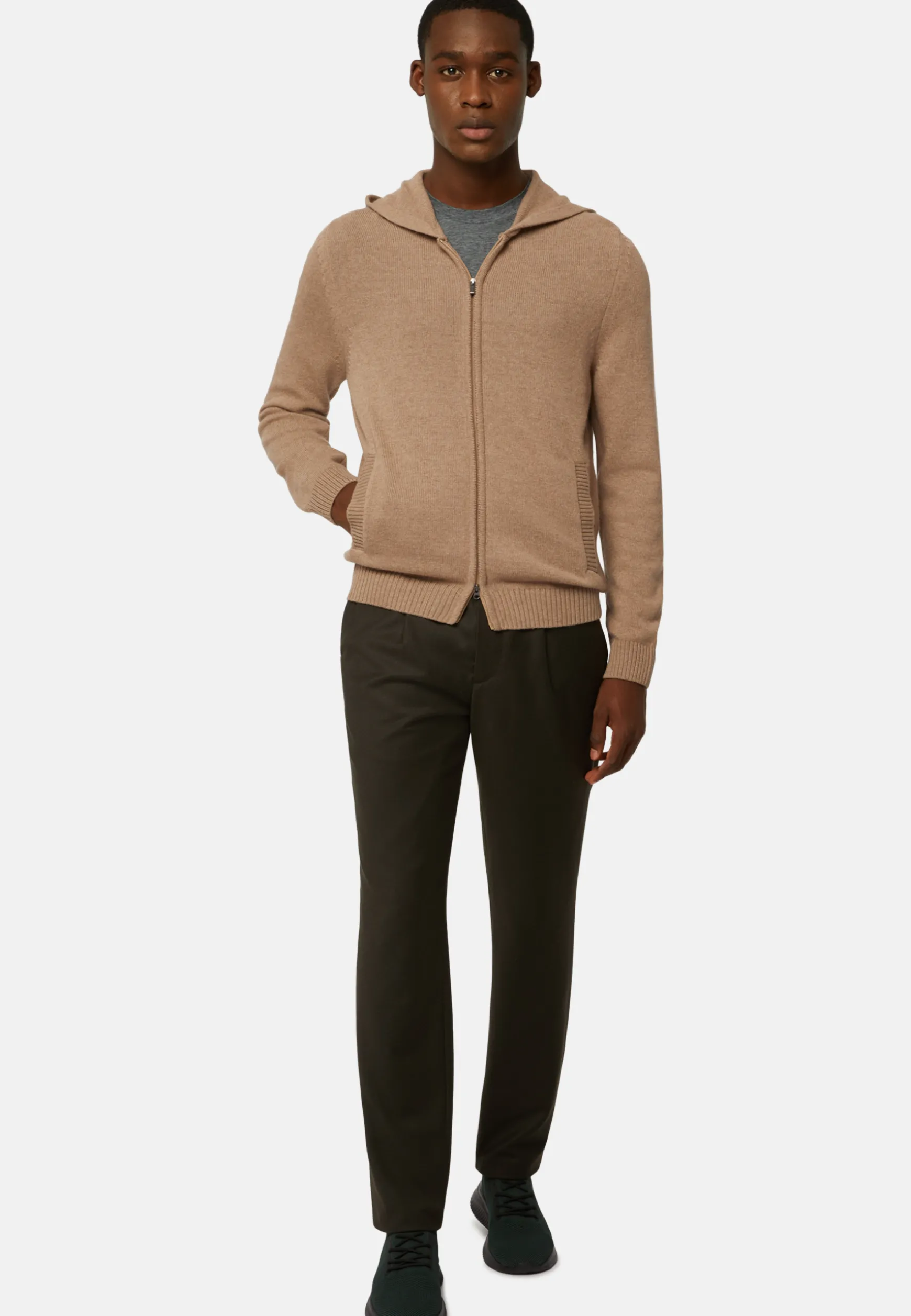 Wool Stretch Coulisse Pants|Boggi Milano Shop