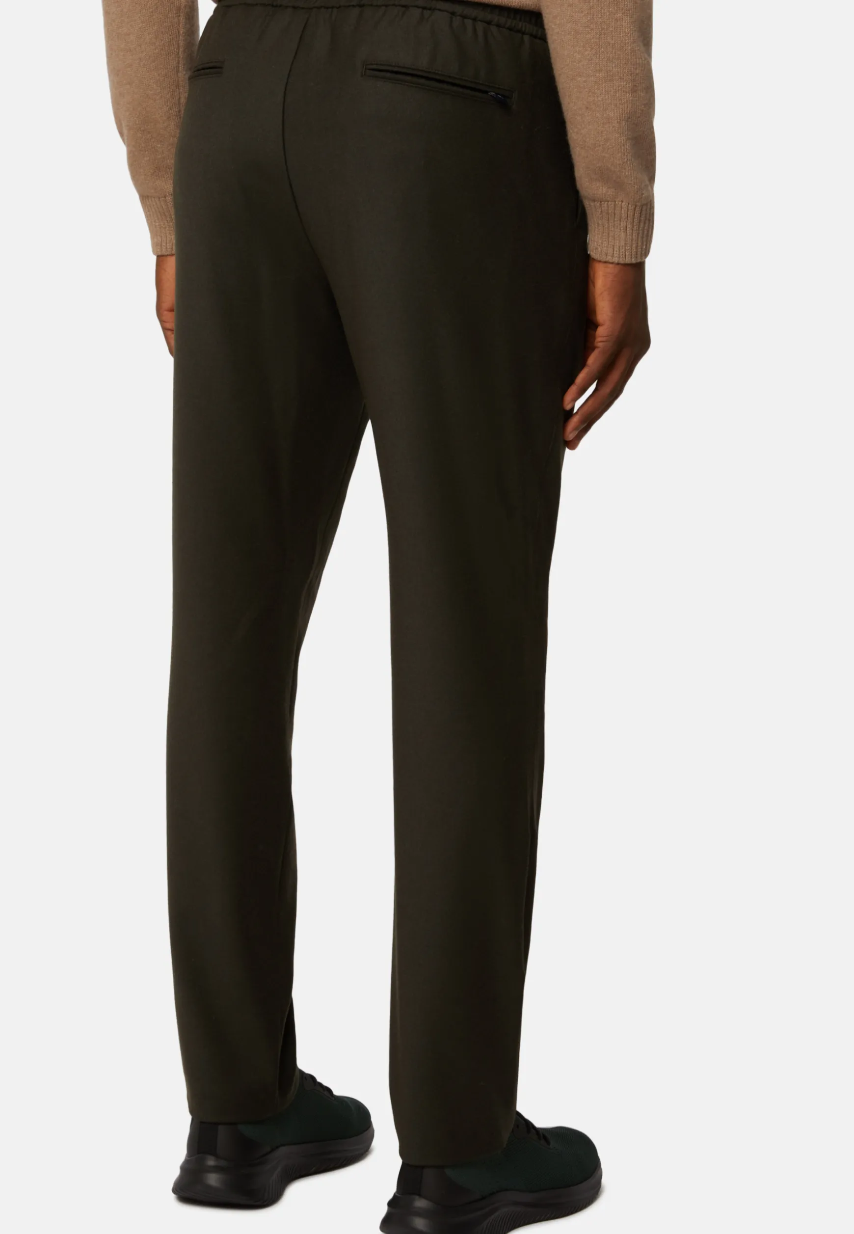 Wool Stretch Coulisse Pants|Boggi Milano Shop