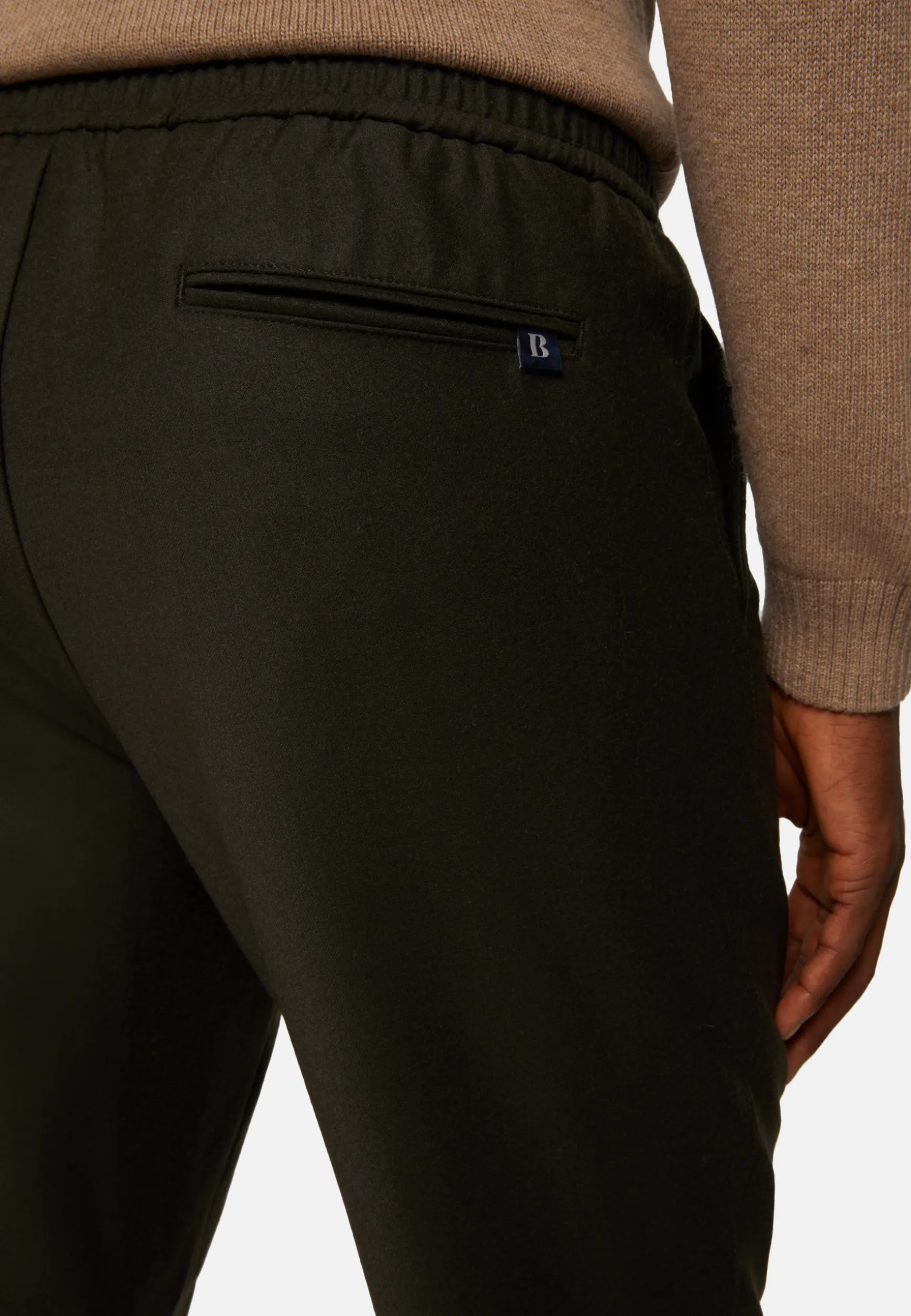 Wool Stretch Coulisse Pants|Boggi Milano Shop